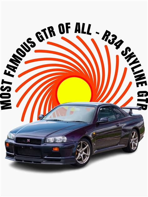 R Gtr Sticker For Sale By Motoshift Redbubble