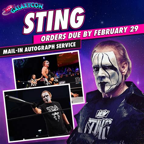 Sting Mail-In Autograph Service: Orders Due February 29th