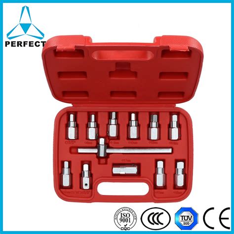 Drain Plug Sump Key Repair Oil Change 3 8 Drive 12PCS Set Oil Drain