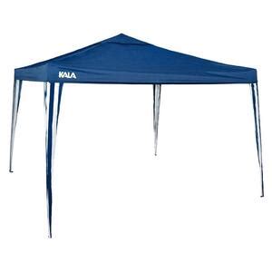 Tenda Gazebo Dobr Vel Kala Em Poli Ster X M Azul Leroy Merlin