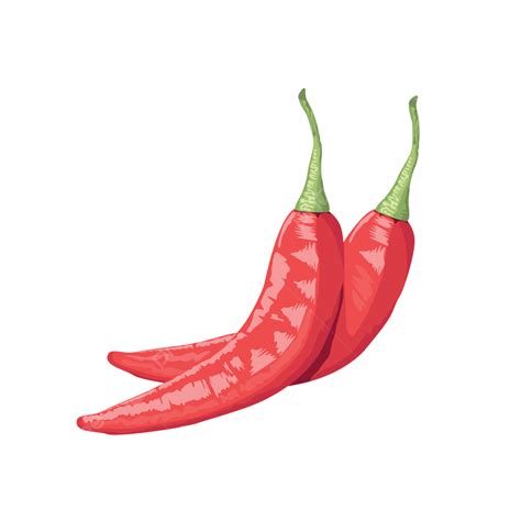 Red Hot Pepper Material Hand Painted Cartoon Vector On Transparent Background Hand Clipart