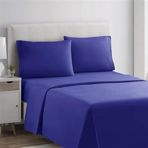 Bed Sheet Set 1800 3 Line Split King Royal Blue Clara Clark Split King Fred Meyer