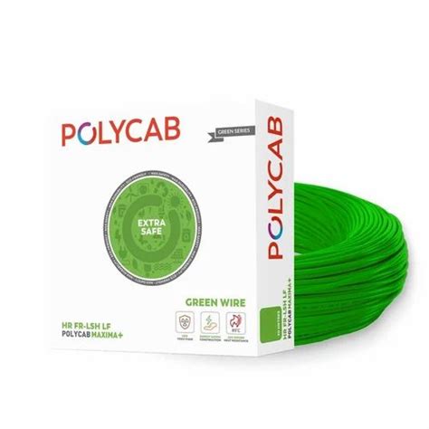 Sq Mm Polycab Maxima Green House Wire At Rs Roll Polycab House