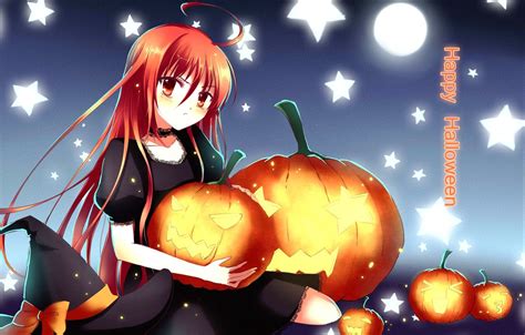 Pumpkin Anime Girl Wallpapers Wallpaper Cave