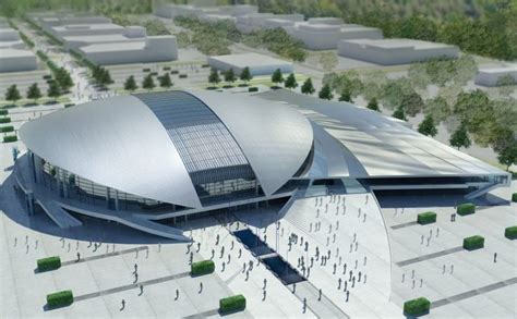 Sports Hall Competition Entry / Studio EL | Stadium architecture ...