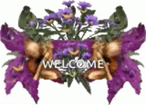 Welcome Flowers GIF - Welcome Flowers Sparkles - Discover & Share GIFs