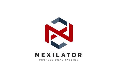 N Letter Hexagon Logo Template 124099 TemplateMonster