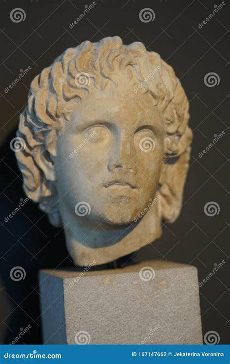 Beautiful Statue Of Alexander The Great In The Museum Of Pella