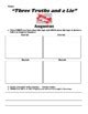 Augustus Three Truths A Lie Udl Worksheet By Northeast Education