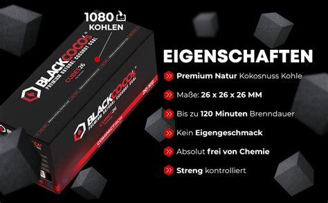 Blackcocos Kg Premium Shisha Kohle Naturkohle Kokosnuss Und Bbq