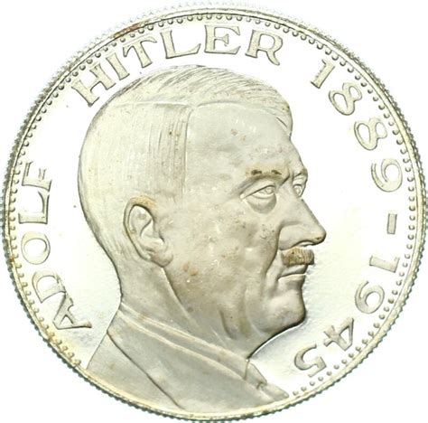 Drittes Reich Medaille Ohne Jahr Adolf Hitler Pp