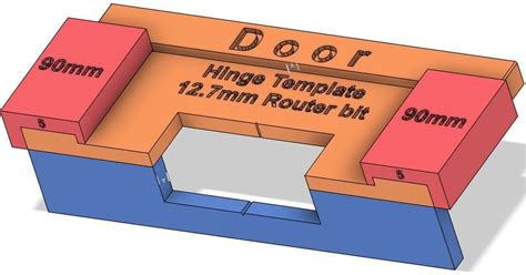 Door Hinge Template - with Spacers by gavin | Download free STL model ...