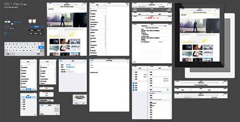 Ios7应用程序设计推荐 20套免费ios7 Ui Kit素材 设计达人