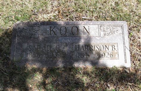 Sarah Catherine Hawkins Koon M Morial Find A Grave