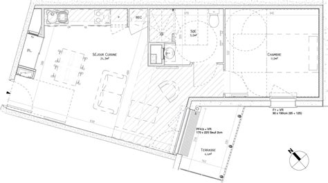 Plan Appartement T2 De 41 40 M² Neuf Résidence « Les Terrasses Vauban