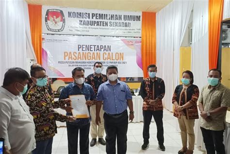 KPU Sekadau Menetapkan Aron Subandrio Sebagai Bupati Dan Wakil Bupati