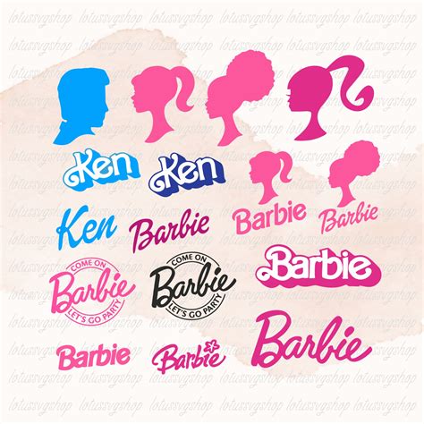 Barbi Svg And Png Bundle Doll Svg And Png Logo Cricut Digital