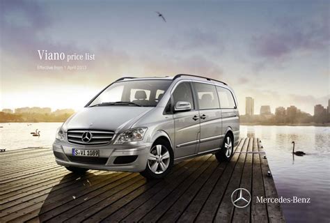 Viano Price List Mercedes Benz