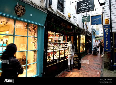 The Lanes Shopping Area Brighton England Uk Stock Photo Alamy