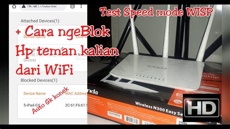 Cara Ngeblok Hp Dari Wifi Auto Tidak Bisa Konek Youtube