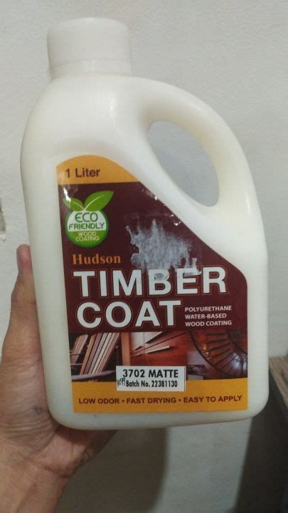 Hudson Timber Coat Polyurethane Water Based Wood Coating L Gloss Or