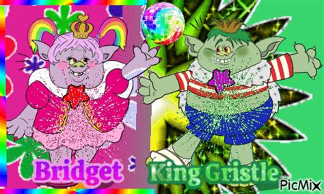 Trolls Bridget And King Gristle - Free animated GIF - PicMix