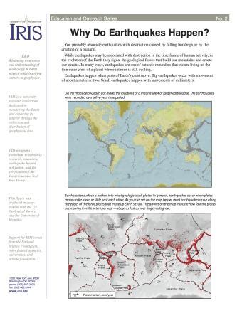 Why Do Earthquakes Happen Incorporated Research Institutions For