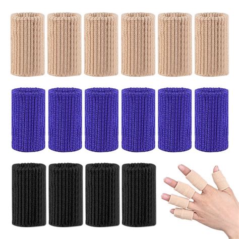 Pcs Stretchy Sports Finger Sleeves Arthritis Compression Finger