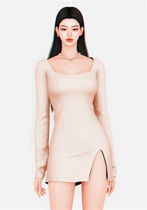 The Sims 4 Karina Dress By Plbsims The Sims Book