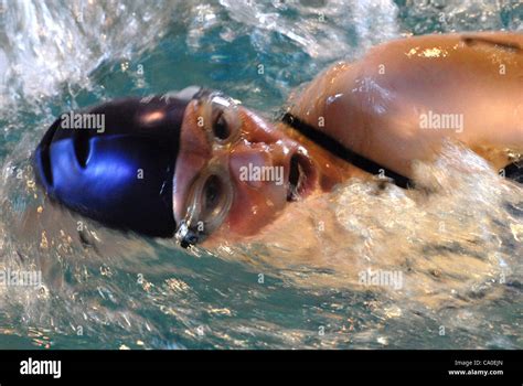 VANCOUVER CANADA March 11 2012 A Woman Competes In The Swimming