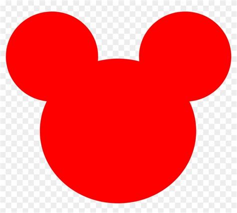 Mickey Mouse Ears Clip Art - Red Mickey Head, HD Png Download(1400x1400 ...