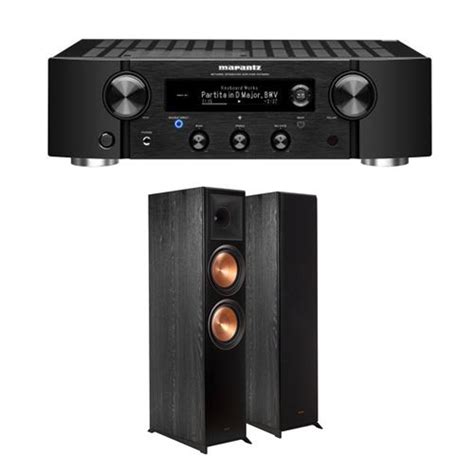 Un Ampli Marantz Pm N Noir Une Paire D Enceintes Colonne Klipsch