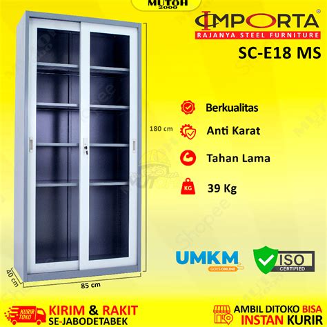 Jual Lemari Arsip Lemari Besi Filling Cabinet IMPORTA SC E18 MS