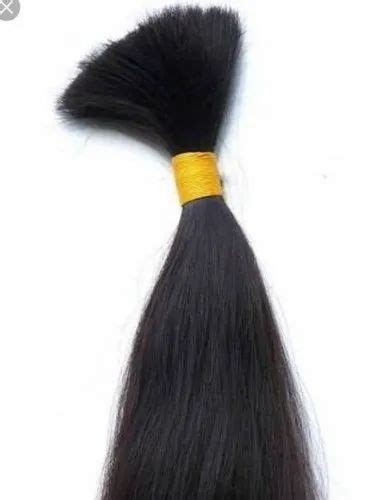 Black Indian Virgin Remy Human Hair Bulk Inch To Inch At