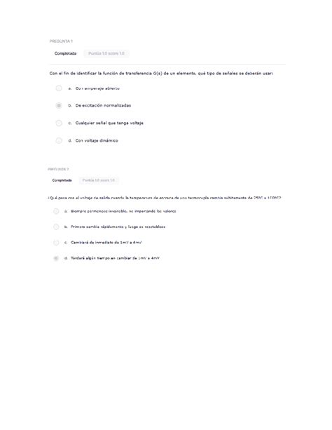 Examen Planeación y control de la calidad semana 4 PREGUNTA 1