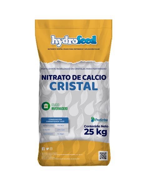 Hydrofeed Nitrato De Calcio Cristal Proferba