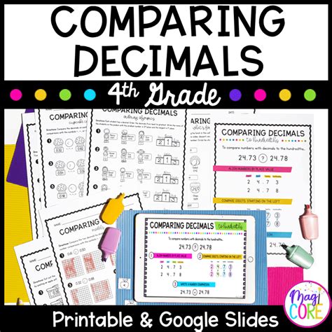 Comparing Decimals Th Grade Math Nf C Magicore