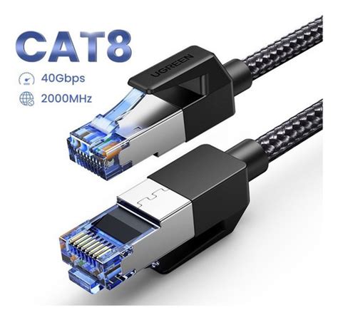 Cabo De Rede Gamer Cat8 Profissional 40 Gbps 3 Mt Ugreen