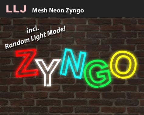 Second Life Marketplace Llj Mesh Neon Zyngo