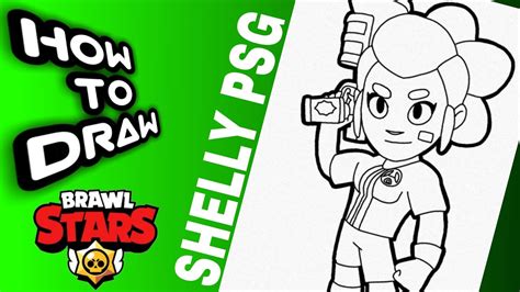 How To Draw Shelly Paris Saint Germain Brawl Stars Drawings Como