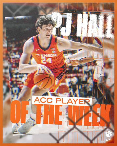 PJ Hall Earns ACC Player of the Week Honor – Clemson Tigers Official ...