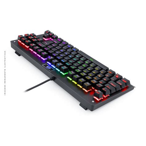 Teclado Mecânico Gamer Redragon Dark Avenger RGB Techno Space