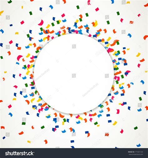 Vector Illustration Colorful Party Background Confetti Stock Vector ...