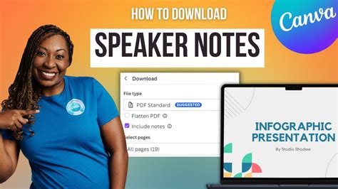 Adding And Downloading Speaker Notes In Canva Presentations Youtube