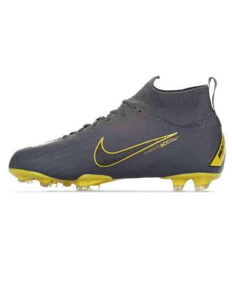 Botas De Fútbol Mercurial Superfly 360 Elite Fg Junior Gris Amarillo