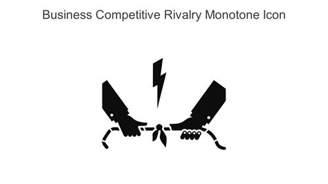 Business Competitive Rivalry Monotone Icon In Powerpoint Pptx Png And