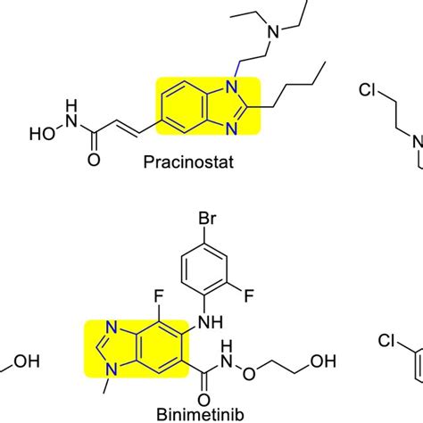 Examples of benzimidazole based anticancer drugs | Download Scientific ...