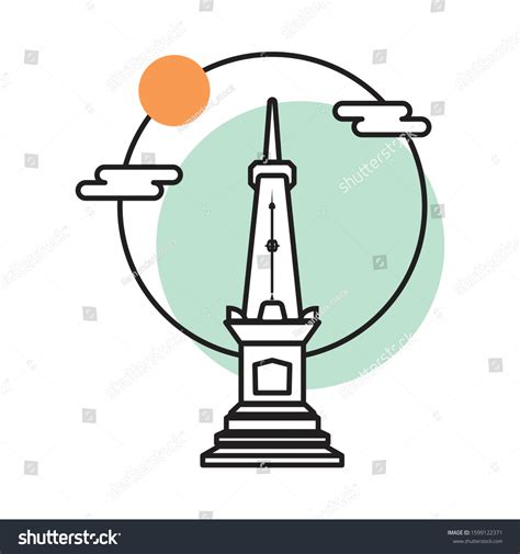 Flat Vector Illustration Historic Building City Stock Vector Royalty