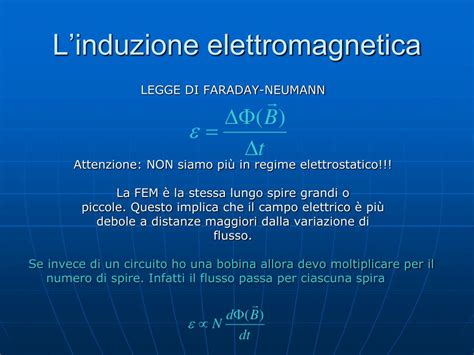 Ppt Legge Di Faraday Neumann Lenz Induzione Elettromagnetica E