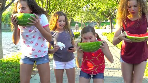 Watermelon Eating Contest Haschak Sisters John Hjtrue Youtube